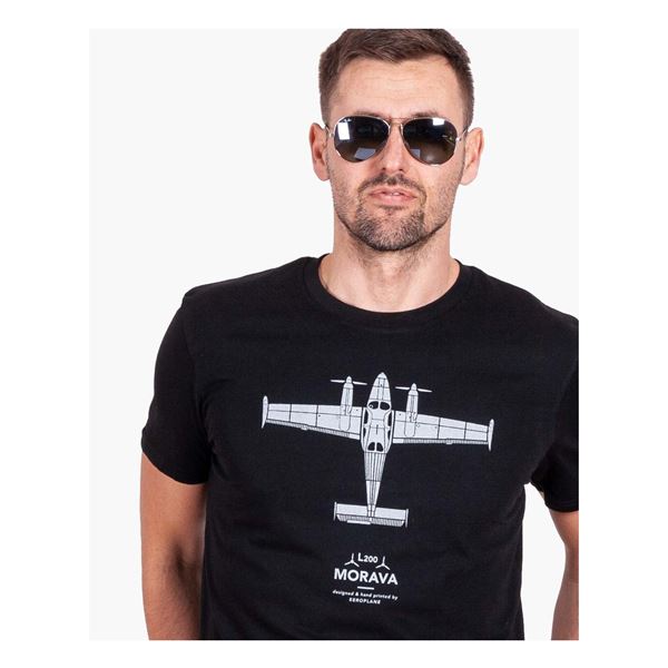 EEROPLANE T-shirt Let L200 Morava black, L