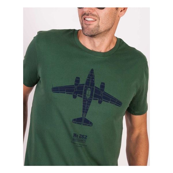 EEROPLANE T-shirt Messerschmitt Me262 green, XXL