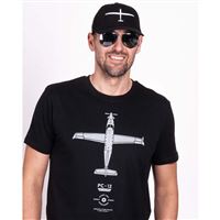 EEROPLANE T-shirt Pilatus PC-12 black, XL