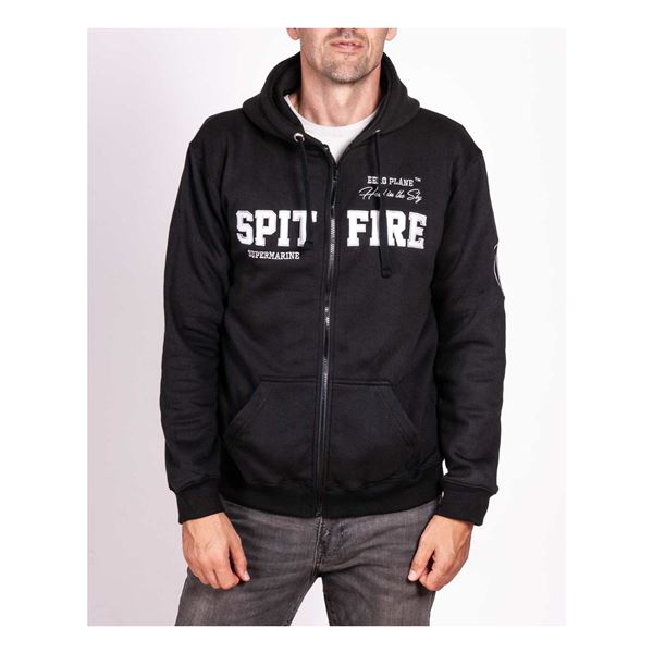 EEROPLANE Spitfire Zip Hoodie - black, XXL