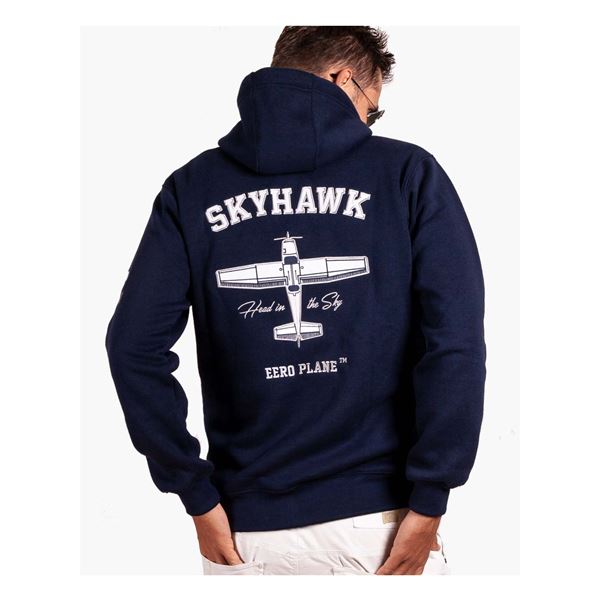 EEROPLANE Cessna 172 Skyhawk Zip Hoodie - navy, XL