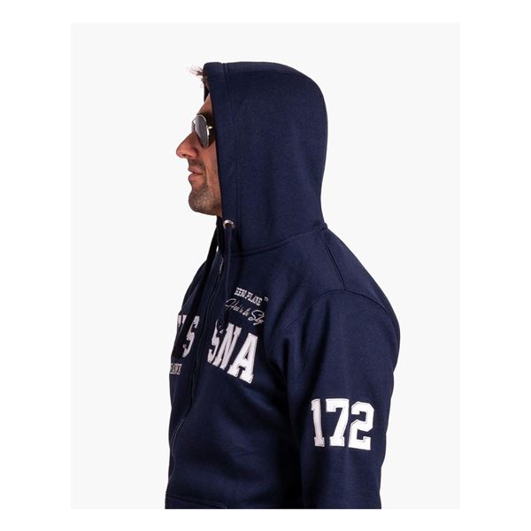 EEROPLANE Cessna 172 Skyhawk Zip Hoodie - navy, XL