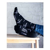 EEROPLANE Cessna 172 Socks black, 36/41