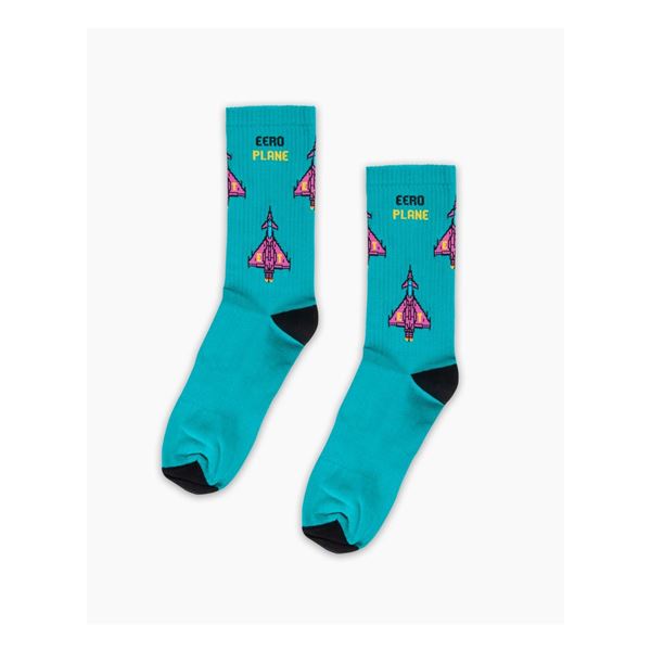 EEROPLANE Eurofighter Socks turquoise, 42/46