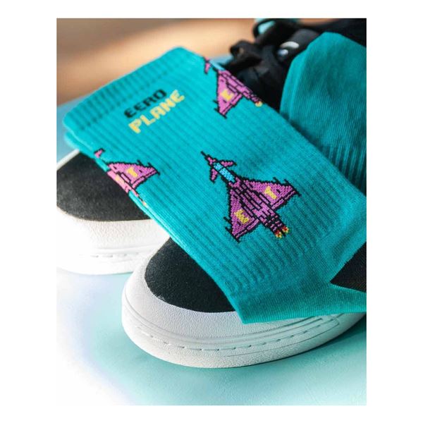 EEROPLANE Eurofighter Socks turquoise, 42/46