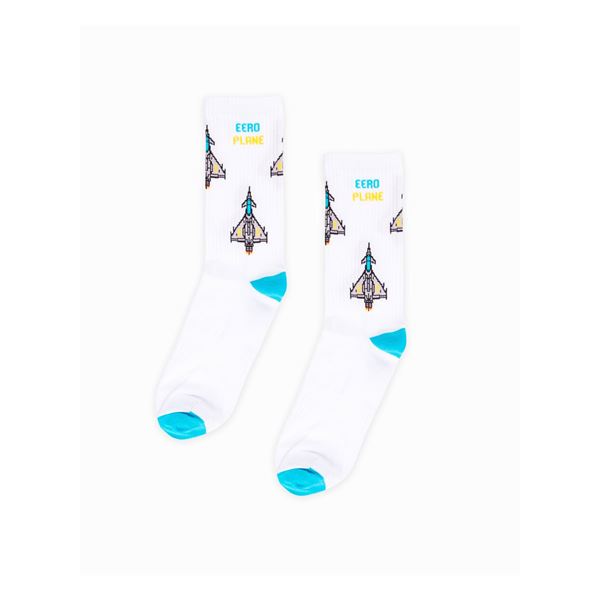 EEROPLANE Eurofighter Socks white, 36/41