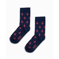 EEROPLANE Jet Socks navy/red, 39/42