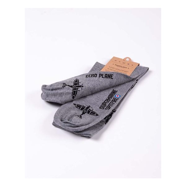 EEROPLANE Spitfire Socks grey, 43/46