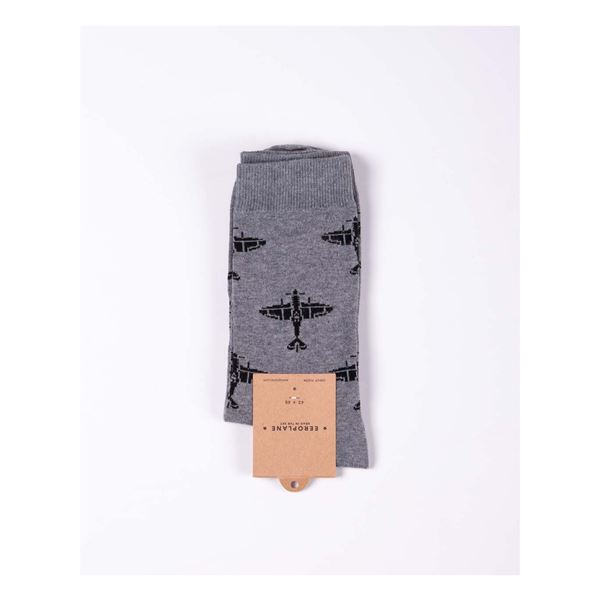 EEROPLANE Spitfire Socks grey, 43/46