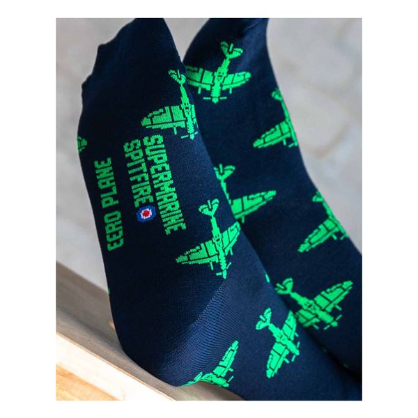 EEROPLANE Spitfire Socks navy, 39/42