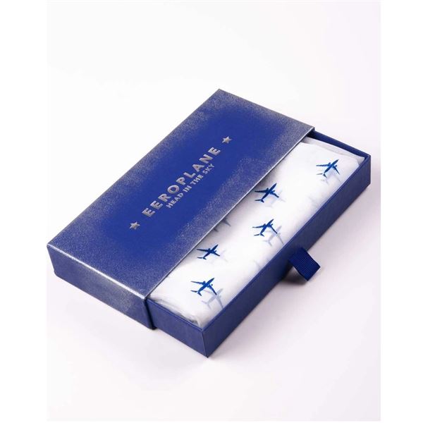 EEROPLANE Silk scarf Boeing 737 white 