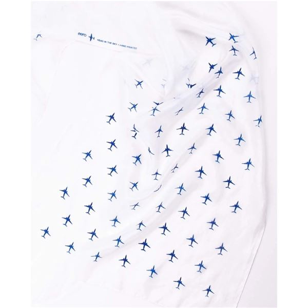 EEROPLANE Silk scarf Boeing 737 white 