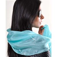 EEROPLANE Silk scarf Gliders turquoise