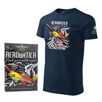 ANTONIO T-Shirt plane EXTRA 300 blue, XXL