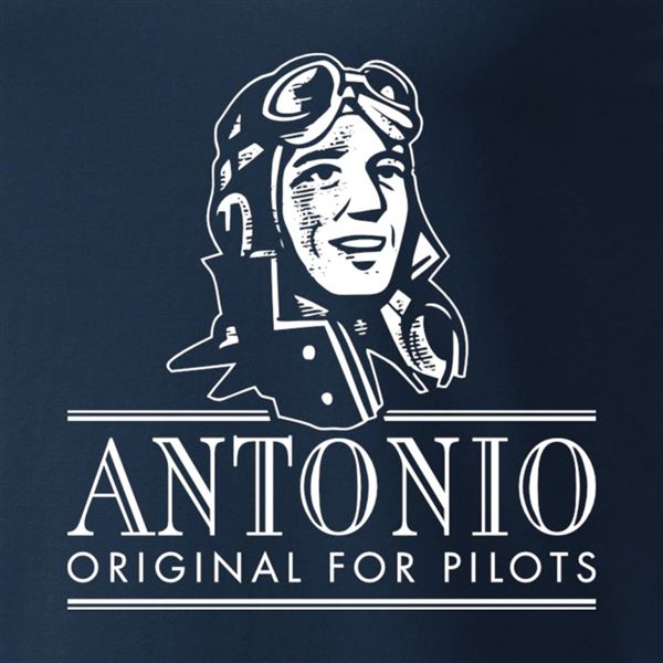 ANTONIO T-Shirt with plane EXTRA 300, blue, XXL