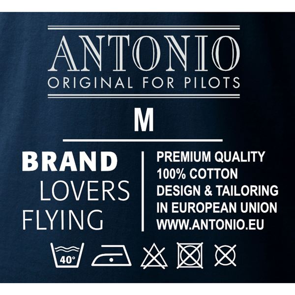 ANTONIO T-Shirt with plane EXTRA 300, blue, L