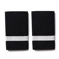 Epaulettes 1 Bar Silver, pair