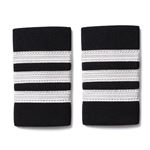 Výložky, Epolety 3 pruhy stříbrná, pár