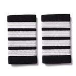 Výložky, Epolety 4 pruhy stříbrná, pár