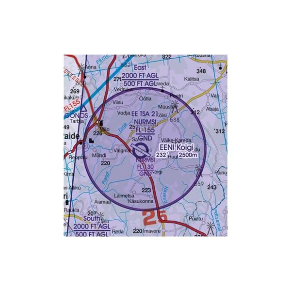 Estonia VFR ICAO Chart 2025