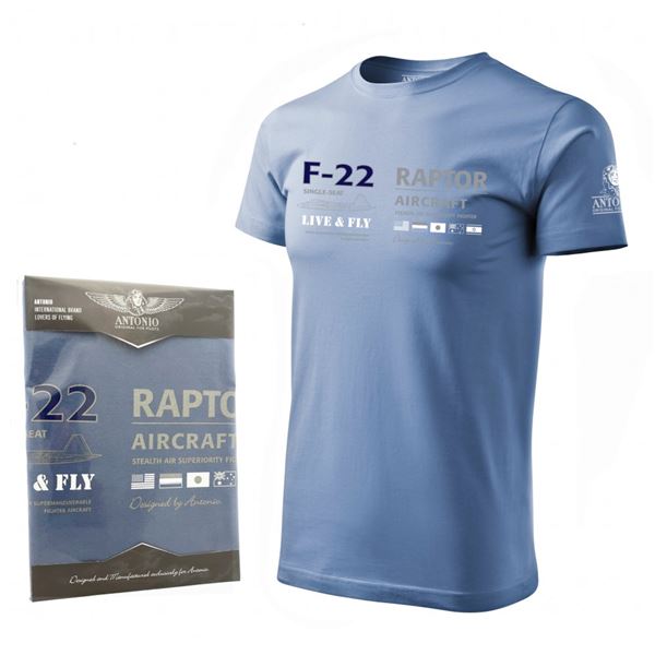ANTONIO T-shirt fighter F-22 RAPTOR, M