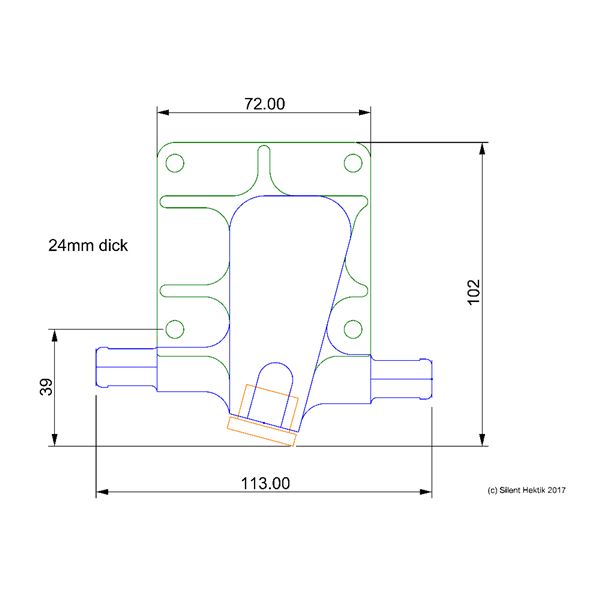 4-way Oil Thermostat 85°C embedded