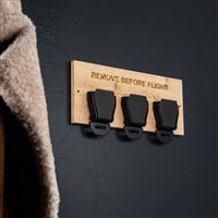 Triple Seatbelt Buckle Keyholder - black, BAG TO LIFE
