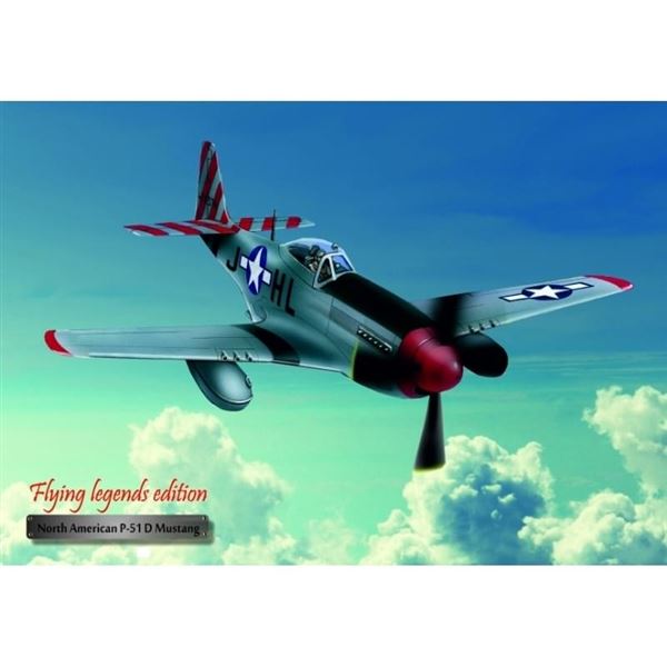 Hliníkový poster N.A. P-51 D Mustang