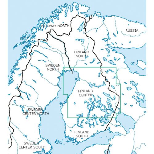 Finsko - střed VFR mapa 2022 1:500 000