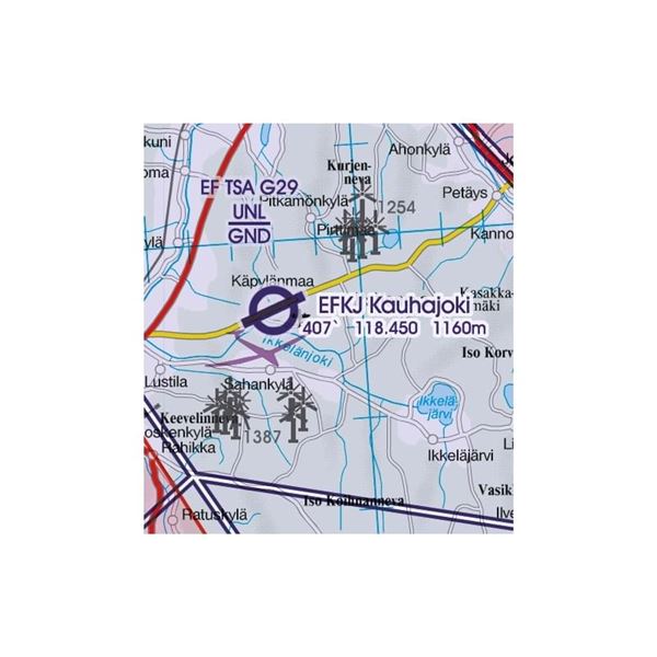 Finland South VFR ICAO Chart 2025