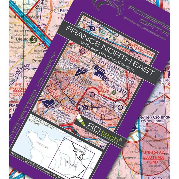France North East VFR ICAO Chart 2025