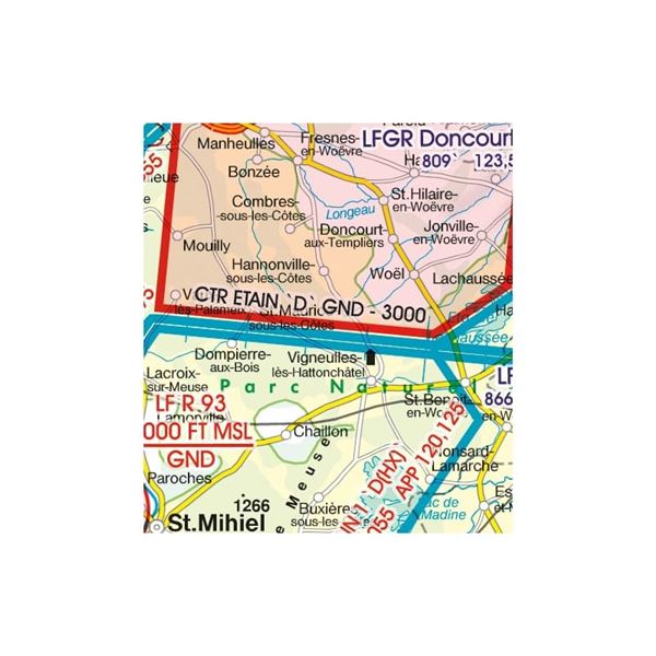 France North East VFR ICAO Chart 2025