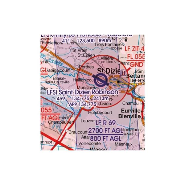 France North East VFR ICAO Chart 2025