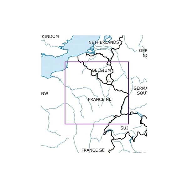 Francie - severovýchod VFR mapa 2022 1:500 000