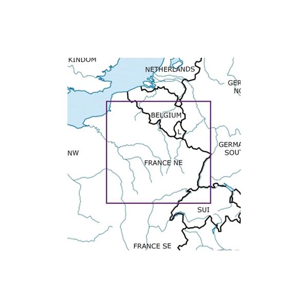 Francie Severovýchod VFR mapa 2024