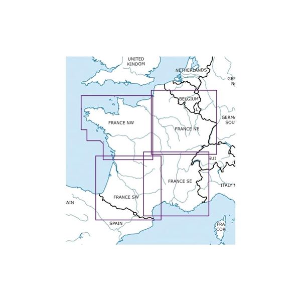Francie - severovýchod VFR mapa 2022 1:500 000