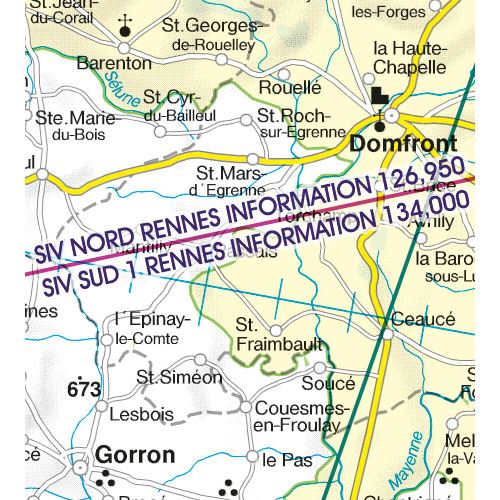 Francie Severozápad VFR mapa 2024