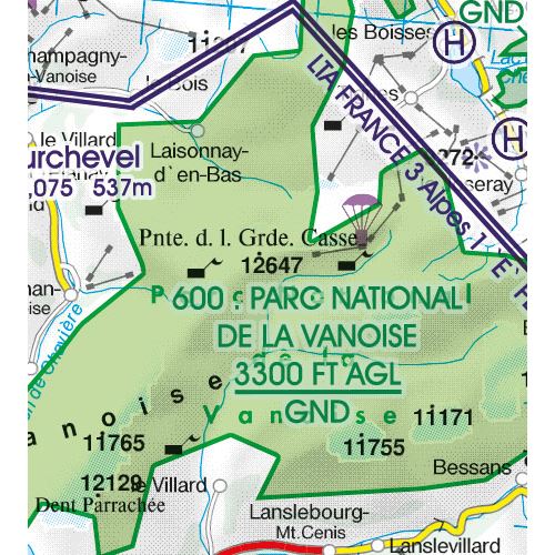 Francie Severozápad VFR mapa 2023