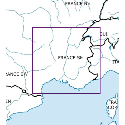 Francie Jihovýchod VFR mapa 2023