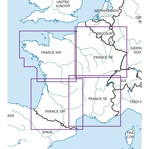 Francie Jihovýchod VFR mapa 2024