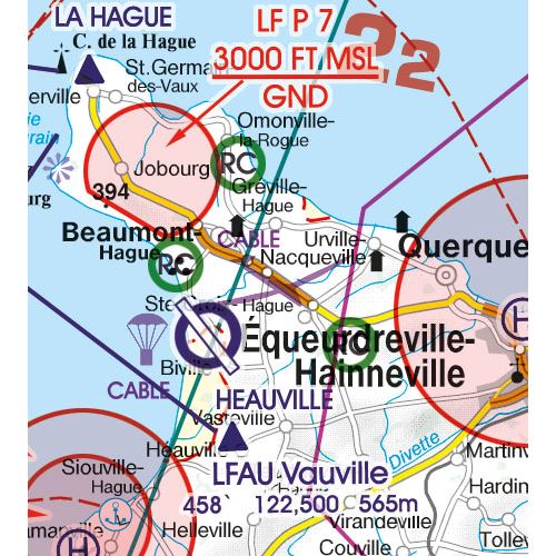 Francie - jihozápad VFR mapa 2022 1:500 000