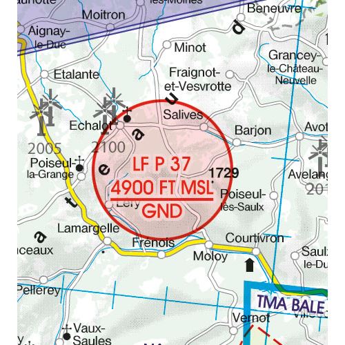 France South West VFR ICAO Chart 2025