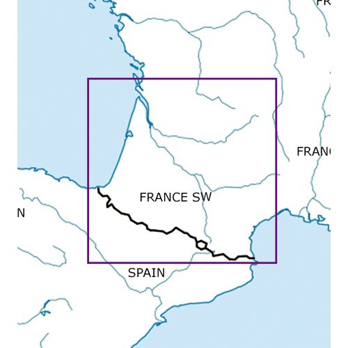 France South West VFR ICAO Chart 2025