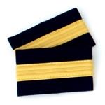 Epaulettes, 1 Bar Gold 1/2", pair