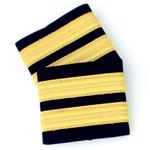 Epaulettes, 2 Bar Gold 1/2", pair