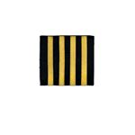 Epaulettes, 4 Bar Gold 1/4", pair