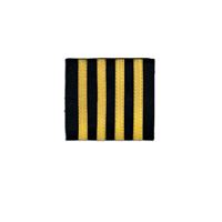 Epaulettes, 4 Bar Gold 1/4", pair