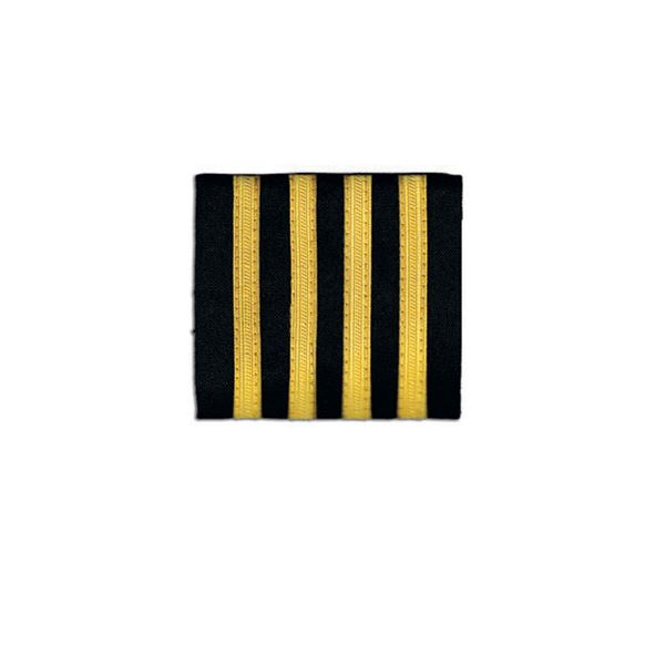 Epaulettes, 4 Bar Gold 1/4", pair