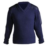 NATO V-Neck Uniform Jumper, blue, M