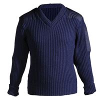 NATO V-Neck Uniform Jumper, blue, L